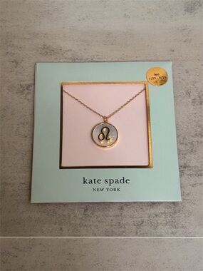 Kate Spade Leo Zodiac in the Stars Mother of Pearl Pendant Necklace